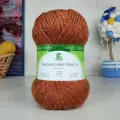Пряжа Бюджетная макси, Камтекс, терракотовый меланж - 135, 40% шерсть, 60% акрил, 4 мотка, 150 г, 140 м.