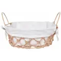 Корзина для хлеба, 22 см, полиэстер/металл/джут, круглая, бежевая