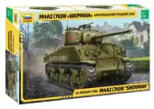 Сборная модель Zvezda 3645 Американский средний танк М4А2 (76) W «Шерман»
