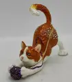 Шкатулка Фаберже КОТ С клубком