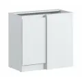 Кухонный модуль напольная тумба под раковину столплит Леон ЛНС-100 Белый, 86х81х49 см