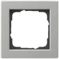 Рамка установочная Gira Е2 для скрытого монтажа, 021133, 1 пост, цвет нержавеющая сталь