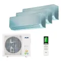 Мульти сплит-система на 3 комнаты AUX AM3-H27/4DR2+2xAMWM-H09/4R2(CD)+H12/4R2(CD) (2х25м²+35м²) Серебро, Inverter, Wi-Fi