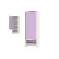 Есэндвич Grand Лаворо 8 Шкаф настольный 40х110х25 см (Анкор белый/Ирис), с полками, для офиса и детской