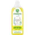 Средство для мытья посуды Synergetic концентрированное, для фруктов, Сочный лимон, флакон (дозатор), 1 л