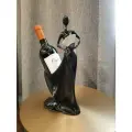 Подставка под винные бутылки. Статуэтка, цвет черный. уникальная подставка под вино для дома.