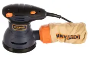 MAX-PRO Шлифмашина эксцентриковая 300 Вт; 5000-12000об/мин; 125мм; 1,2 кг; пылезащищенный выключатель; липучка; кор.