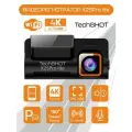 Видеорегистратор TechSHOT X25Pro Lite, Wi-Fi, 30fps, 4K, черный
