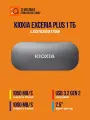 Внешний накопитель SSD Kioxia Exceria Plus 1 Тб USB 3.2 Type-C, темно-серый