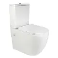Унитаз напольный с бачком Bond Oval F01-00 белый с сиденьем безободковый смыв торнадо
