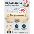 Медальница с полкой / Держатель для медалей / Медаллер / Подарок спортсмену / Награда / Спорт