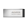 Флешка USB A-Data UR350, 128 ГБ, 100 Мбайт/сек, USB 3.2, серебристый/черный