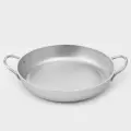 Сковорода KUKMARA, d 30 см, с ручками, алюминий, цвет хромированный