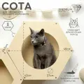 Полка для кошек настенная на стену Котомото / настенный игровой комплекс для кошек