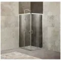 Душевой уголок BelBagno (Бельбагно) UNIQUE-A-2-75/90-P-Cr хром, стекло рифленое 5 мм (750/900х1900х750/900)
