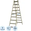 Cтремянка деревянная KRAUSE 9, 170293