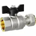 Кран шаровой LD PRIDE 3/4' вн/накидная гайка бабочка 552257
