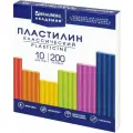 Пластилин классический BRAUBERG академия классическая, 10 цветов, 200 г, стек, высшее качество, комплект из 16 шт, 106503