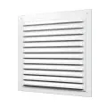 Решетка вентиляции Эра с сеткой, 300х300 мм, металлическая