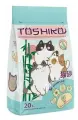 Наполнитель Toshiko для кошачьих туалетов Натуральный комкующийся древесный 7,6 кг 20 л