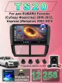 Штатная Магнитола TS20 для SUBARU Forester (Субару Форестер) 2008-2012, Impreza (Импреза) 2007-2012 , с камерой заднего вида. QLED экран 9 дюймов, Wifi 2din с сенсорным экраном, usb и блютузом