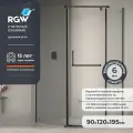 Душевой уголок RGW 90*120*195 PA-091-B Трапеция Чёрный 35089192-14