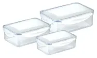 Контейнер Tescoma FRESHBOX набор 3 шт, 1, 1.5, 2.5 л, прямоугольный (892092)