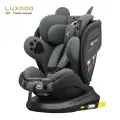 Автокресло Luxmom Isofix, 0-36 кг, темно-серое, для новорожденных