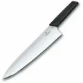 Нож разделочный VICTORINOX Swiss Modern, лезвие 25 см, черный, в блистере 6.9013.25B