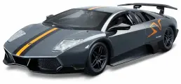 Машинка Bburago  Murcielago LP 670-4 SV China Limited Edition, 1:24, тёмно- серая, (#18-22120)