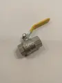 Кран шаровой для газа 3/4 рычаг желтый VIEIR