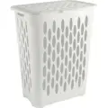 Корзина для белья Keeplex Light напольная из пластика прямоугольная белая, 1750703