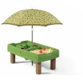 Песочный столик с зонтом - переносная песочница для дома и улицы Step2
