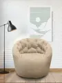 Бескаркасное кресло Butterfly Light Sofa - Eco Weave (велюр, бежевый) - кресло мешок 4xl