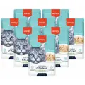 WANPY CAT CHICKEN & CODFISH для кошек с курицей и треской пауч 85 гр 85 гр х 8 шт