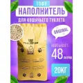 Наполнитель для кошачьего туалета Toocattish комкующийся 20 кг