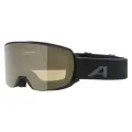 Маска горнолыжная ALPINA Nakiska Q-Lite Black Matt/Q-Lite Gold S2 (US: M)