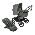Детская модульная коляска 2в1 Bugaboo Fox 5 Renew Black/Forest Green (универсальная, от 0 до 4-х лет)