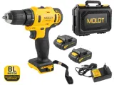 Дрель-шуруповерт аккумуляторная MOLOT MBD 1215 Li с 2 аккумуляторами, кейс, бесщёточный двигатель