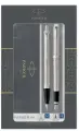 Набор Parker IM Duo: шар. ручка IM Stainless Steel CT, синяя, 1,0мм + перьевая ручка IM Stainless Steel CT, подарочная упаковка (арт. 359541)