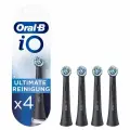 Насадки Oral-B iO Ultimate Clean Black для электрической зубной щетки, 4 шт, для тщательного удаления налета