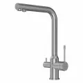 Смеситель для мойки из нержавеющей стали для кухни с подключением фильтра питьевой воды Elghansa KF150-261