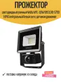 Прожектор светодиодный уличный Wolta WFL-10W/08S 10 Вт 5700 К IP65 нейтральный белый свет с датчиком движения