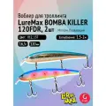 Комплект воблеров для троллинга (судак, щука): 2 штуки LureMax BOMBA KILLER 120FDR 16,5 г Плавающий, цвета 012, 137