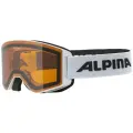 Маска горнолыжная ALPINA Narkoja White Matt/Orange S2 (US: M)