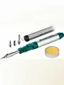 Газовый паяльник горелка фен набор 8 в 1 KRAFTOOL SolderGas 30-70 Вт 1300 С горелка фен 55504-H8