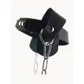 Тренажер для шеи / упряжь / из натуральной кожи JetSport с защитой ушей