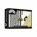 Игральные карты пластиковые Copag Elite бридж размер стандартный индекс черный/золотой
