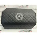 Органайзер в багажник с логотипом MERCEDES (Мерседес) 50 см. Кожзам, ромб, черный.
