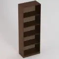 Стеллаж ШО-13 орех (ШхГхВ) (500х440х1900)мм, 5 полок, 5 ниш, Колизей мебель